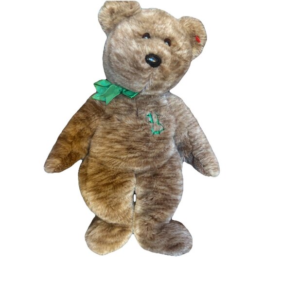 Ty BILLIONAIRE BEANIE BABY BUDDIES COLLECTION EMPLOYEE BEAR PLUSH 14” 2002 - Picture 1 of 7